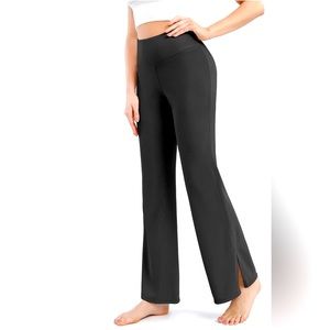 Ribbed Wide Leg Yoga Pants